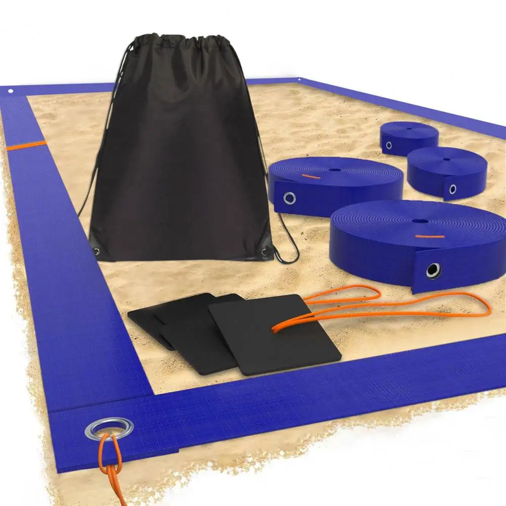 Líneas de cancha voleibol playa con bolsas de arena - imagen 5