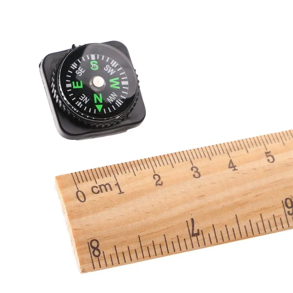 Mini brújula portátil de mano para exteriores, herramienta de supervivencia, 5 piezas, senderismo, viaje, hebilla de cinturón - imagen 2