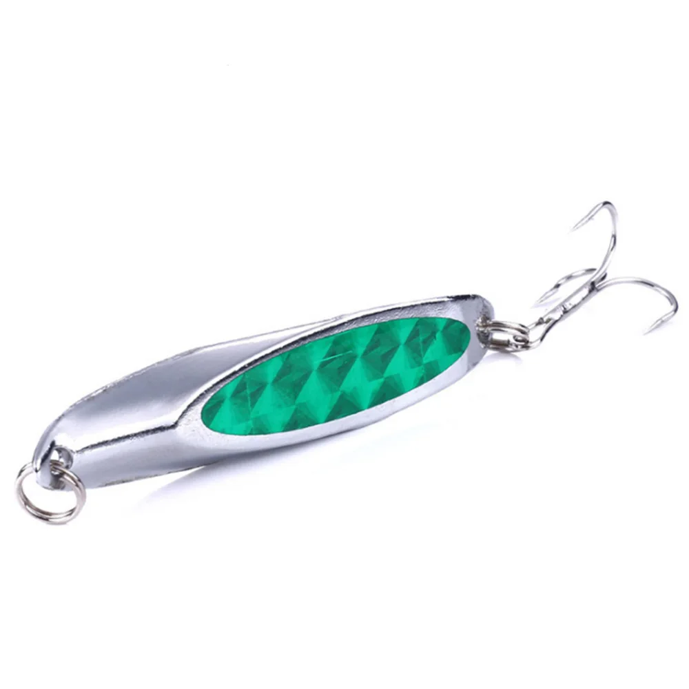 Señuelo de Pesca de Metal de alta calidad para invierno, cebo giratorio de 7cm y 21g, cuchara de lentejuelas, Wobbler duro plateado, Crankbait, aparejos de Pesca para carpa - imagen 5