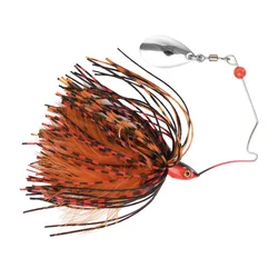 Buzzbait metálico para lubina con falda
