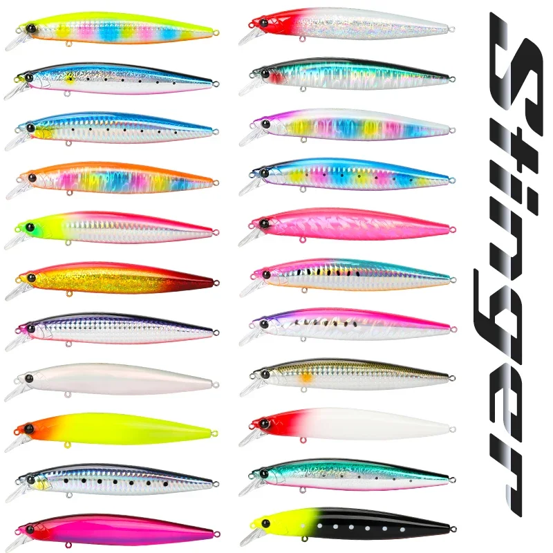 TSURINOYA 1 pieza STINGER 120F pesca costera flotante 0,3-1m Minnow 120mm 19g océano playa señuelo de pesca cebos de plástico duro - imagen 4