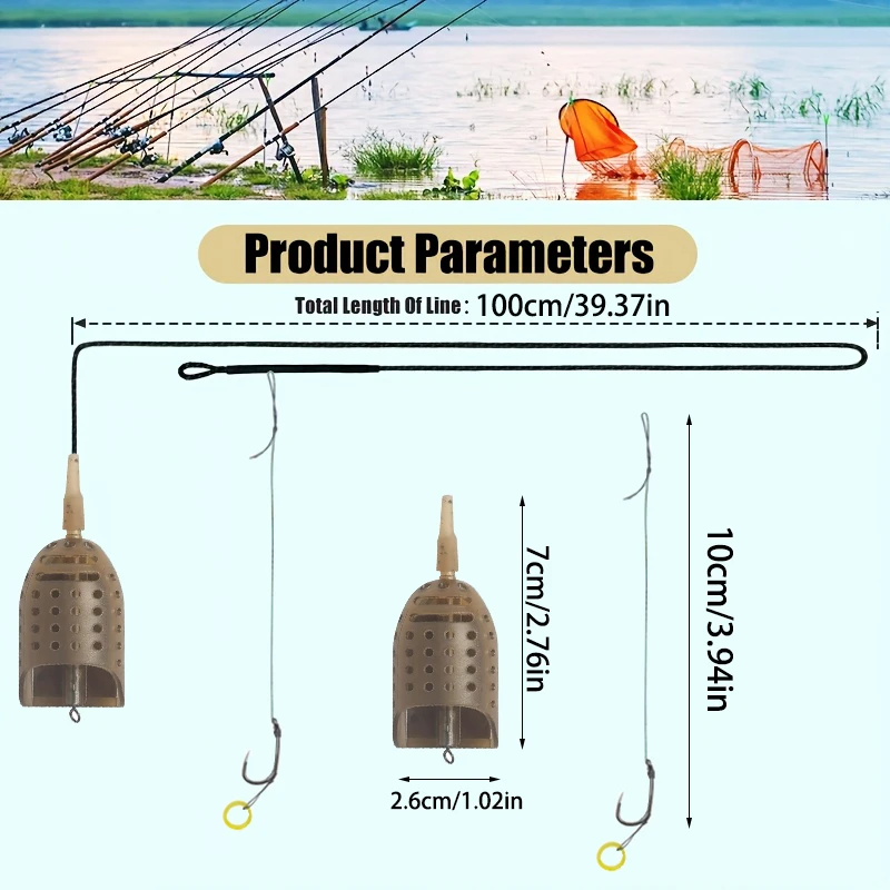 Kit Method Feeder Carpa con Leadcore y 8 Anzuelos - imagen 3