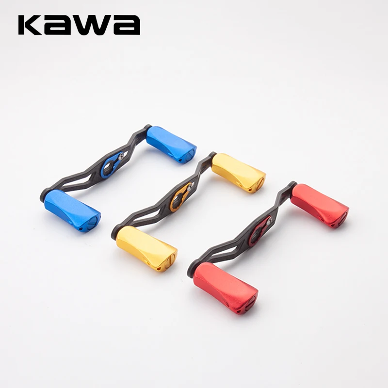 Kawa-mango de carrete de pesca de fibra de carbono y perilla de aleación para carrete de fundición Daiw/Ab, longitud de 105mm, accesorio de aparejos de pesca, carrete DIY, 1 ud. - imagen 2