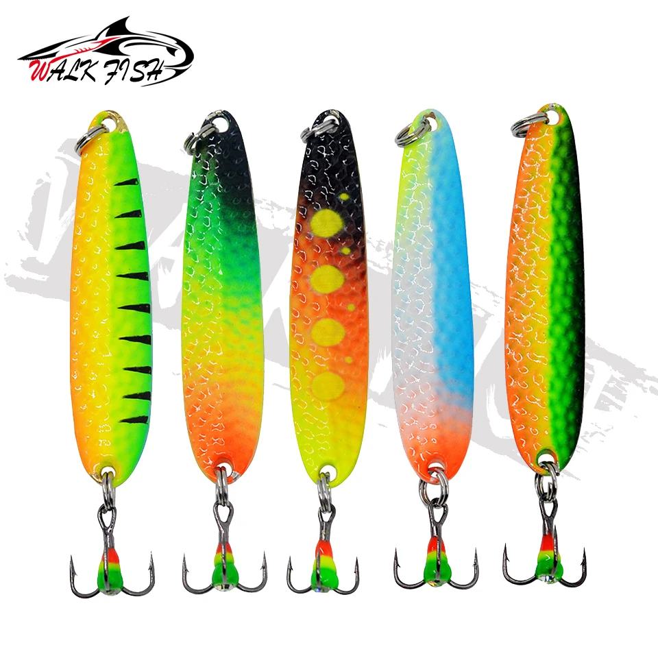 WALK FISH 1 Uds 10g cuchara de Metal señuelo de pesca en hielo cebo con lentejuelas pesca de invierno cebo Artificial cebo Artificial equipo de pesca - imagen 4