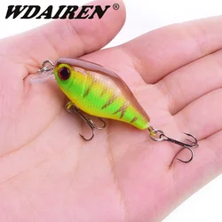 1 Pc Mini Minnow señuelo de Pesca 45mm 4g cebo duro Artificial flotante Crankbait Wobblers flotante Swimbait Pesca aparejos de Pesca