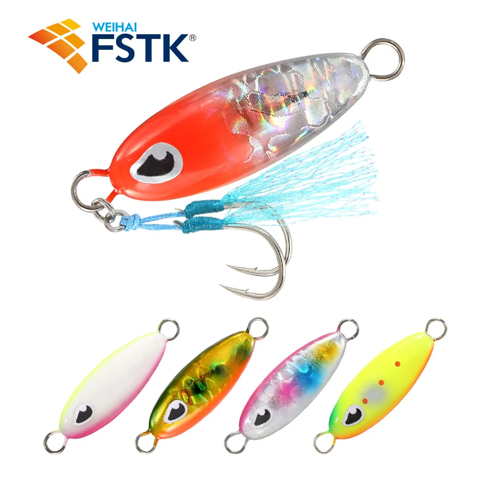 2024 WEIHAI FSTK Micro Jig Rockfishing Lure Metal Cast Jigging Spoon Spinner 3/5/7/10/14G Shore Casting Artificial Bait Mini Jig - imagen 2