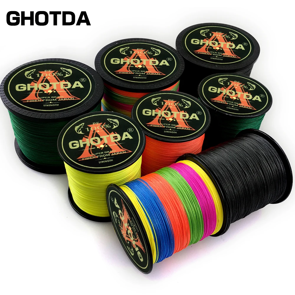 Ghotda-línea de Pesca con mosca 8X PE, multifilamento, línea trenzada de carpa para carrete, línea de trucha, 100M/300M, Micro 8,2-35,8 KG - imagen 4