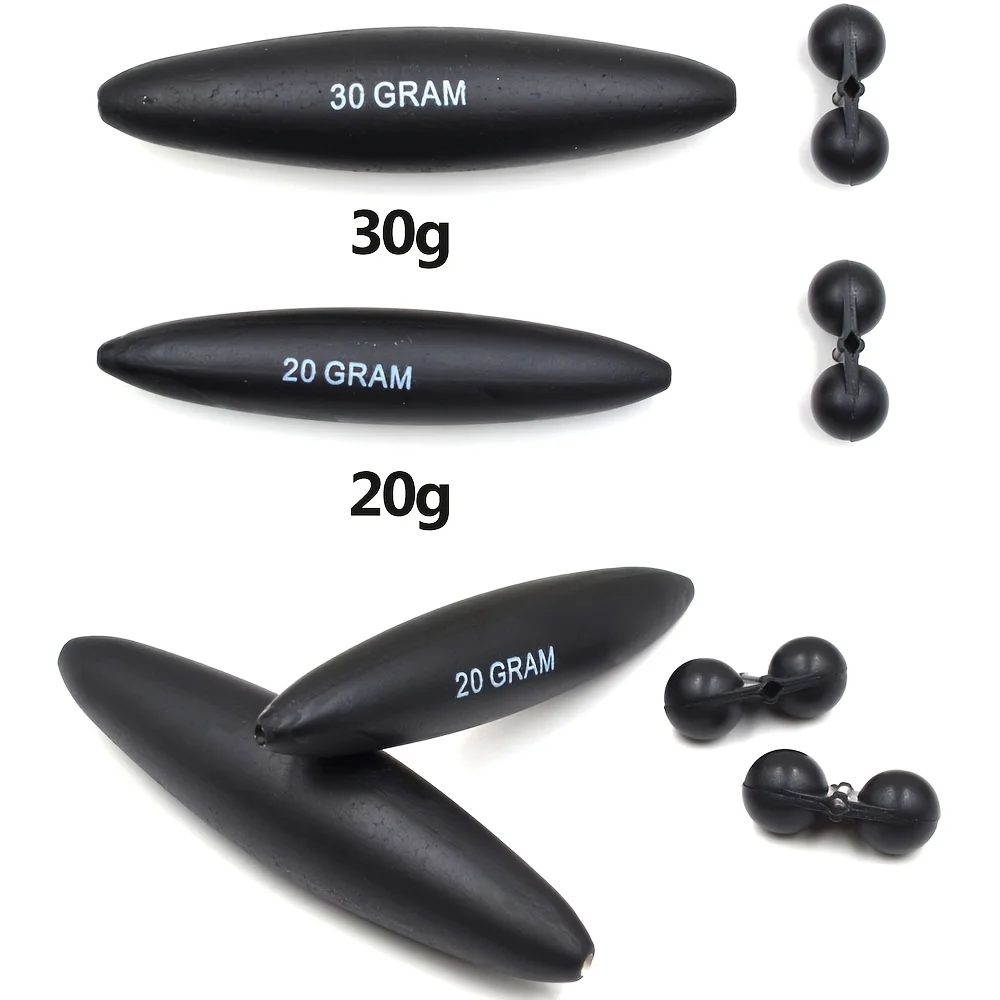 MNFT 2 juegos de flotador en línea EVA de 20g/30g con campana, flotadores de flotabilidad para pesca, cuentas de peso, flotador de bagre, accesorios de pesca - imagen 2