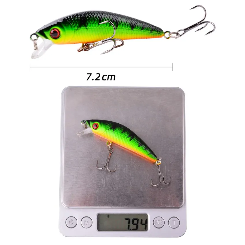 8 Uds Minnow juego de Señuelos de Pesca Wobbler Crankbait Isca cebo duro Artificial carpa Mini Señuelos de Pesca aparejos de Pesca - imagen 3