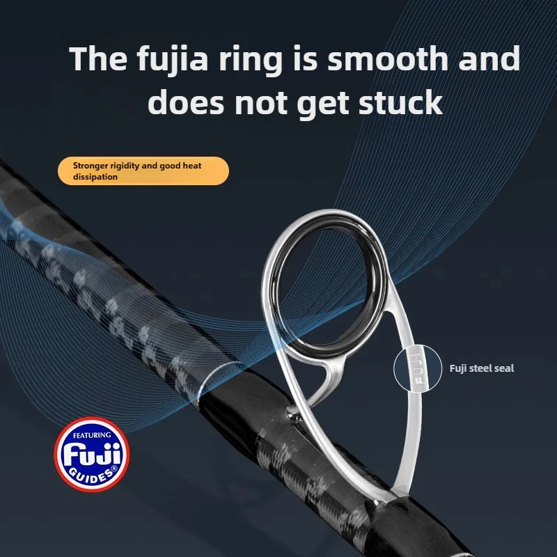 Caña spinning ultraligera SAIVA – Fuji SiC para lubina - imagen 4