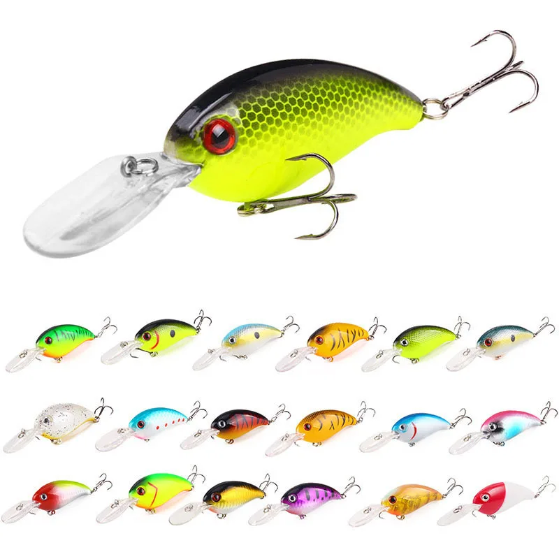 Señuelos de Pesca Crankbait, cebo duro Artificial para pececillos de mar, 10cm, 14g, Wobblers grandes, cebo de buceo rápido, carpa, Crankbait, 1 ud. - imagen 2
