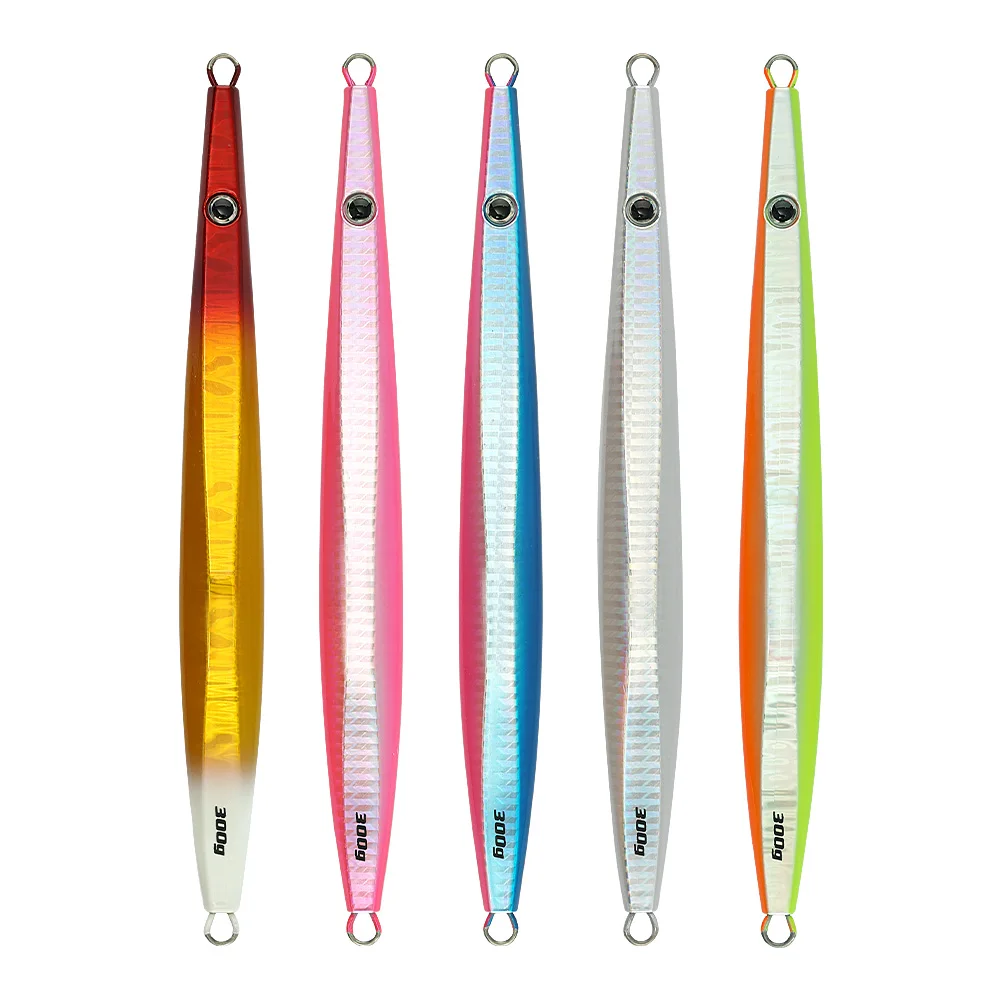 Jiggingpro 300g 400g señuelo de pesca de aguas profundas plantillas de Metal señuelo de Jigging de agua salada plantilla de paso lento - imagen 3