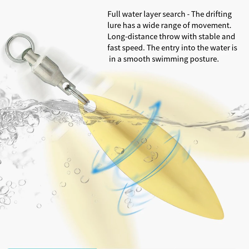 5 unids/lote señuelo DIY para Spinner cuchara señuelos ranas vibración reflectante hoja de acero inoxidable cucharas ruidosas accesorios de pesca - imagen 5