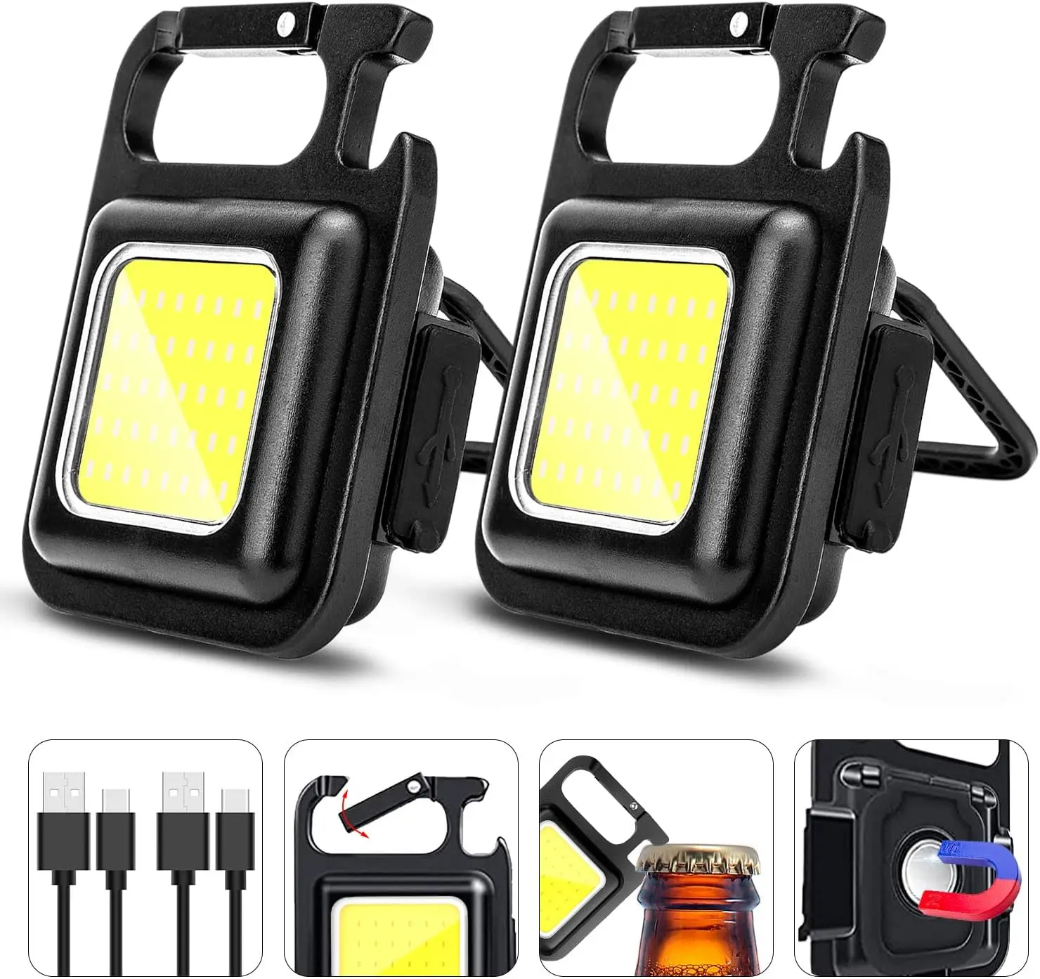 Linterna LED ultrabrillante impermeable USB recargable