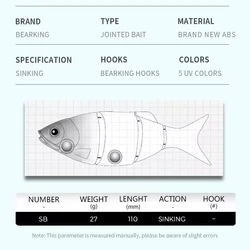 Bearking Hot Minnow – Swimbait articulado 11 cm 27g