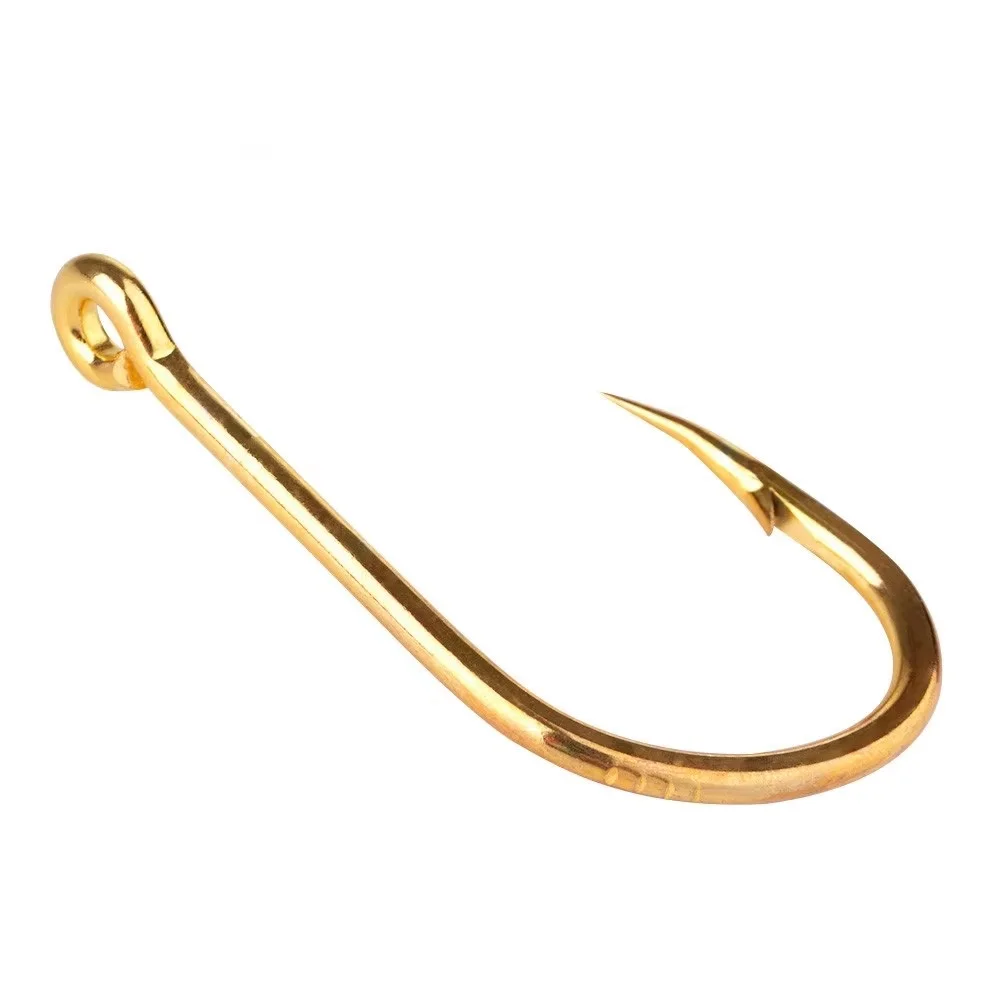 NGB 2 uds anzuelo de pesca de mar de acero rico en carbono ayuda 5/0-12/0 #   Ganchos de asistencia con plantilla de púas con accesorios de cuerda trenzada - imagen 5