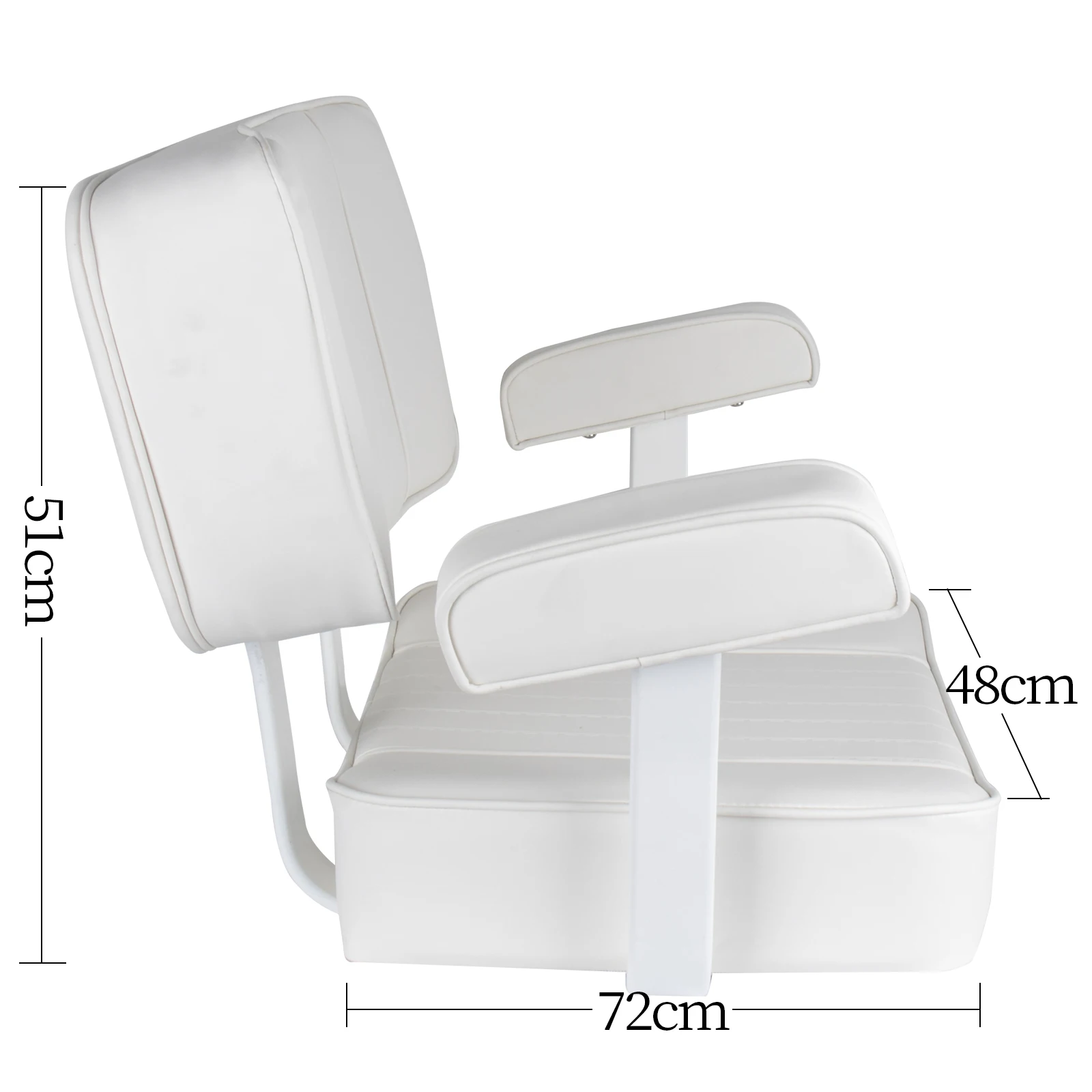 Asientos marinos con reposabrazos, sillas cómodas de pvc para barco, cubierta de fundición profesional para pesca, asiento para barco - imagen 3