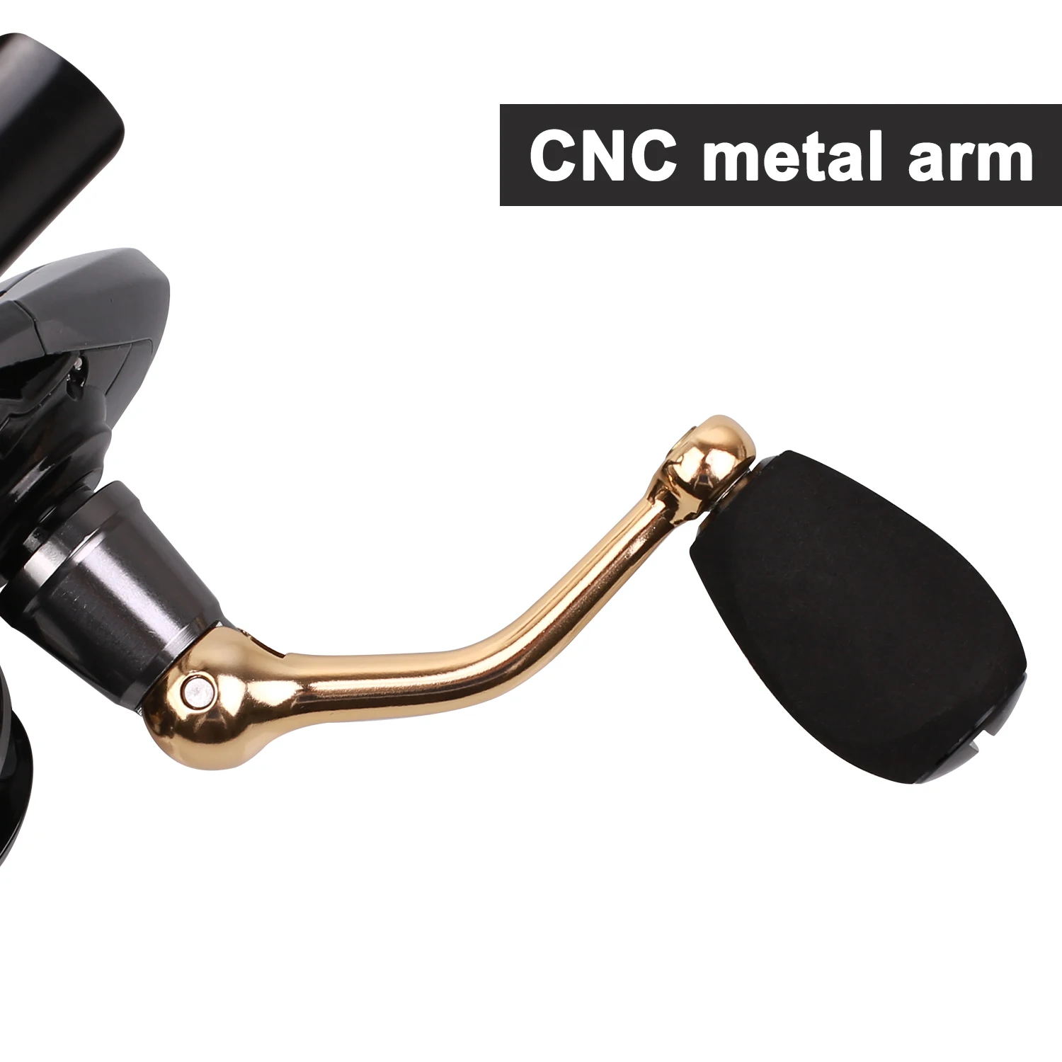 Ashconfish-carrete de pesca giratorio para agua dulce y salada, 8 rodamientos de bolas, mango Reversible para recuperación izquierda y derecha - imagen 4