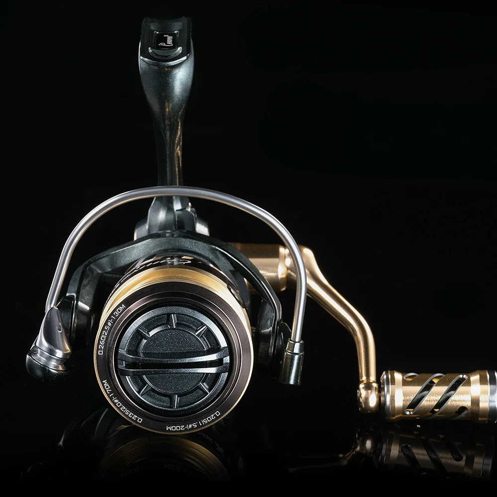 Carrete de pesca giratorio de cuerpo totalmente metálico de calidad CEMREO 2000/3000 relación de engranaje de rueda de pesca de mar 5,2: 1 aparejos de pesca de gran juego - imagen 4