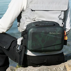 Riñonera de pesca ligera – Bolsa de señuelos dura y multifunción