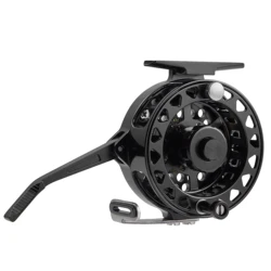 Carrete semiautomático de pesca a mosca en aluminio ligero
