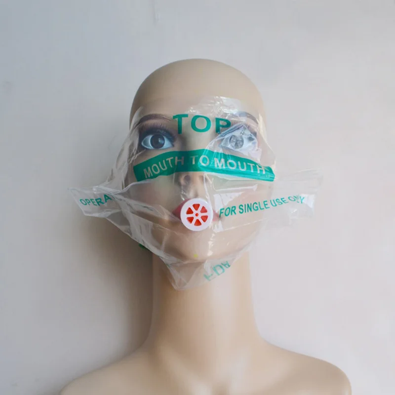 Mascarilla de resuscitador de 1 piezas, llavero de protección facial de emergencia, máscara de primeros auxilios CPR para el cuidado de la salud, protector facial, herramienta de supervivencia de 8 colores - imagen 5
