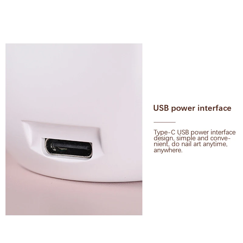 Secador de uñas con lámpara LED UV, barniz de Gel Micro USB, máquina de fototerapia de secado rápido para arte de uñas, herramientas de manicura para el hogar - imagen 4