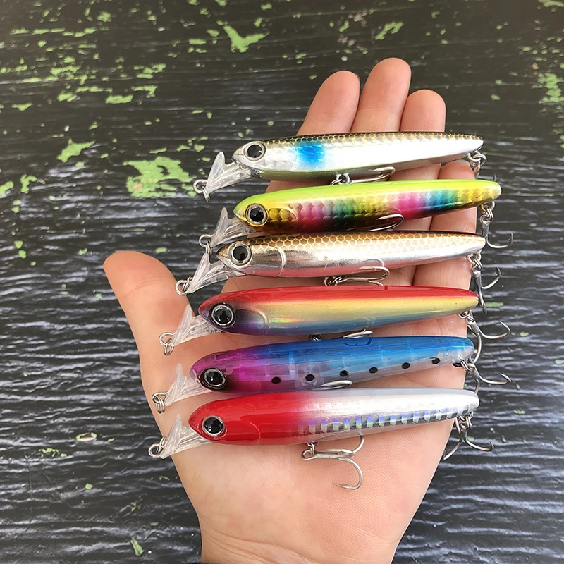 Señuelos de pececillo hundidos de 75mm y 13g, cebo Artificial de cohete, Swimbait de plástico de agua dulce, Jerkbait, Pesca Isca Wobbler, accesorios de Pesca - imagen 3