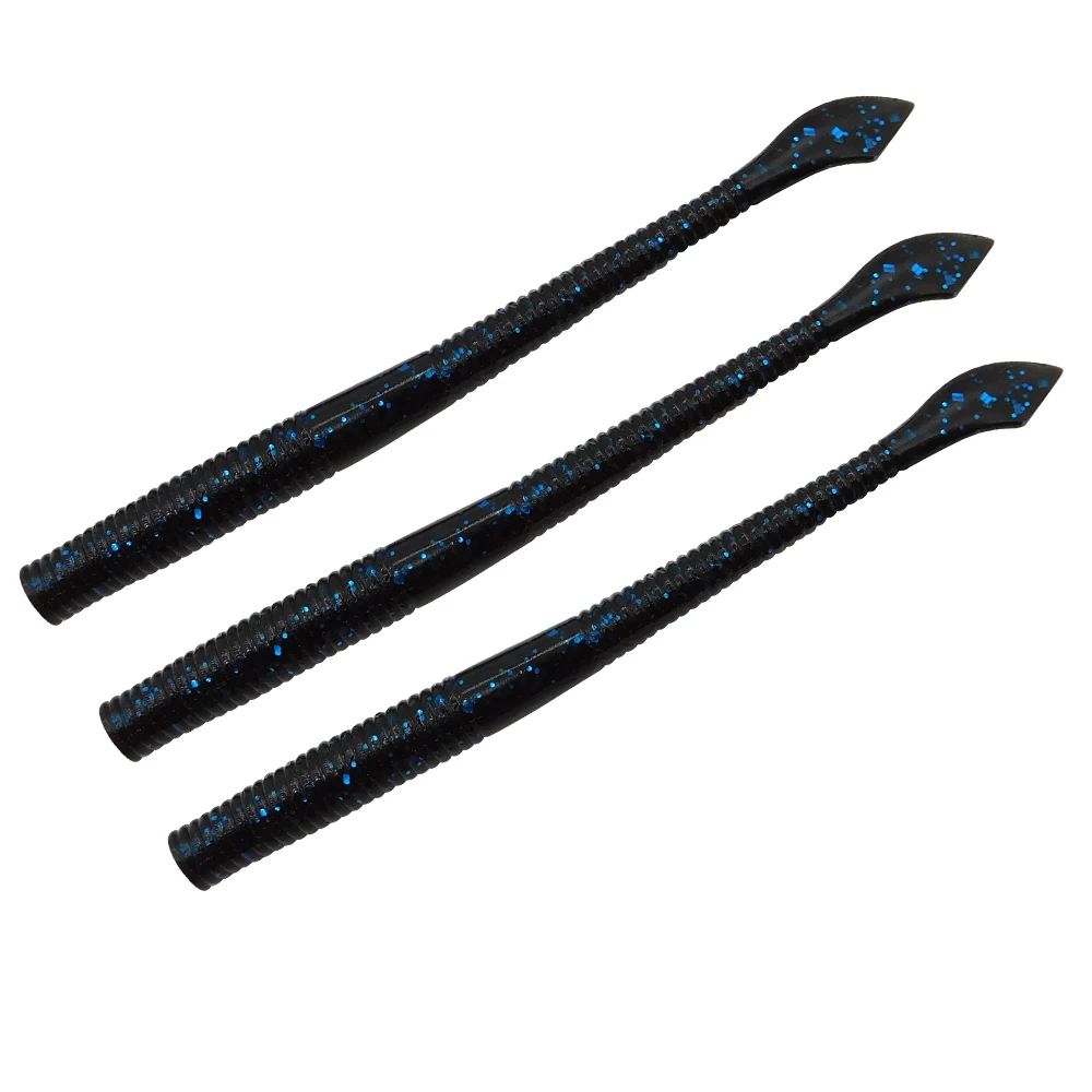 ESFISHING-señuelo de gusano de alta calidad, 100mm de corte para pesca de truchas y luccio en el lago del río