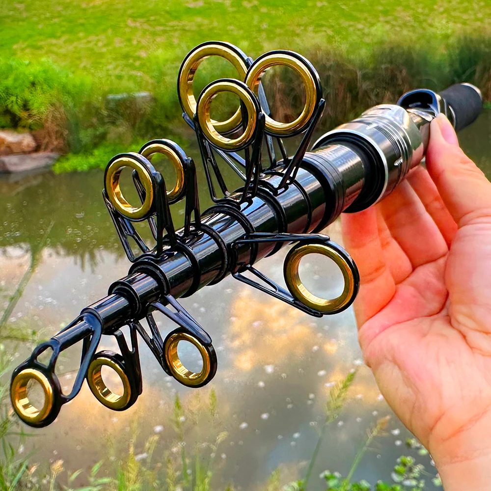Caña Telescópica Carbono Portátil para Viaje Pescar - imagen 4