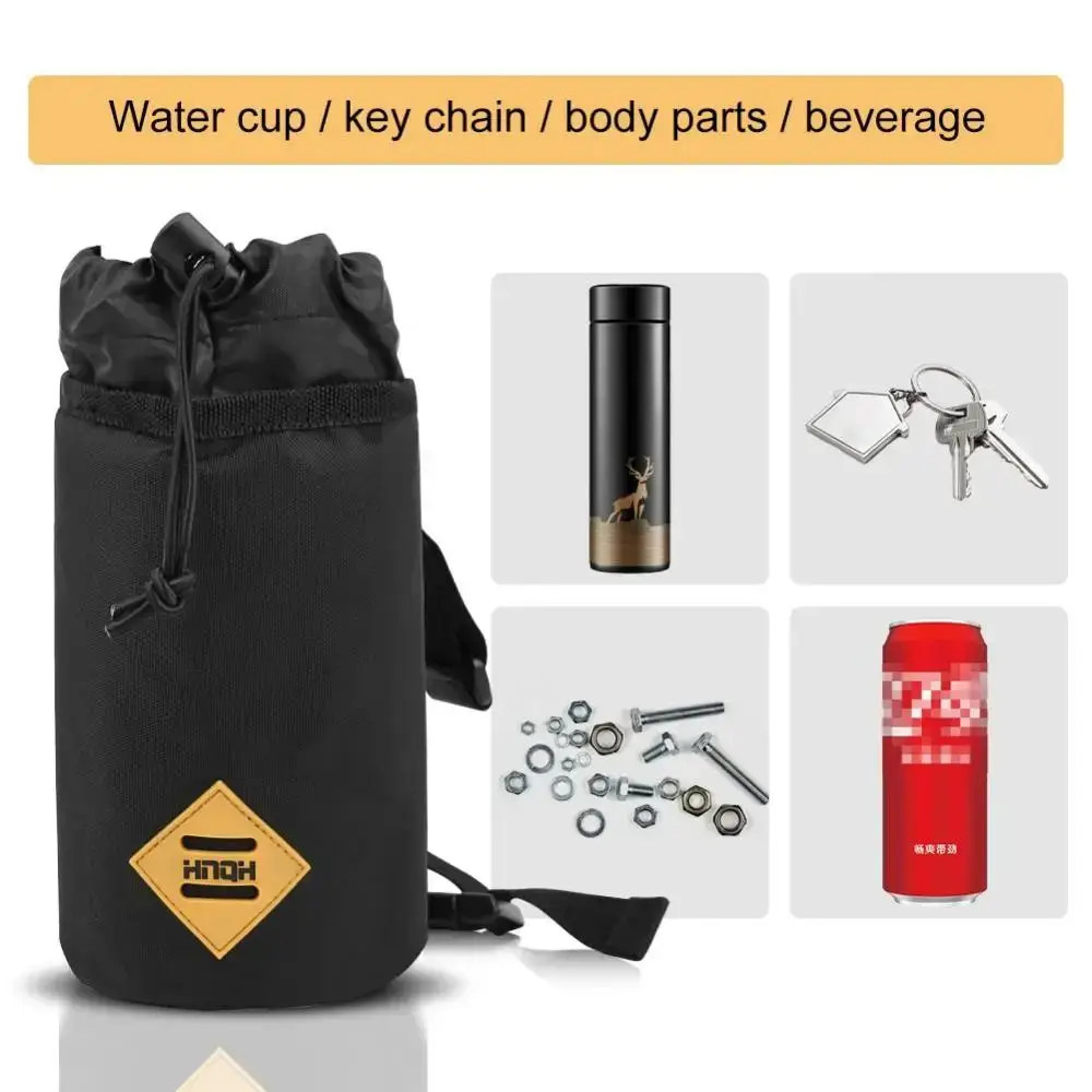 Bolsa para botella de agua, bolsa para manillar delantero de bicicleta, bolsa aislante, almacenamiento, bolsa para vástago de manillar de bicicleta, accesorios para alforjas, bolsa para ciclismo - imagen 3