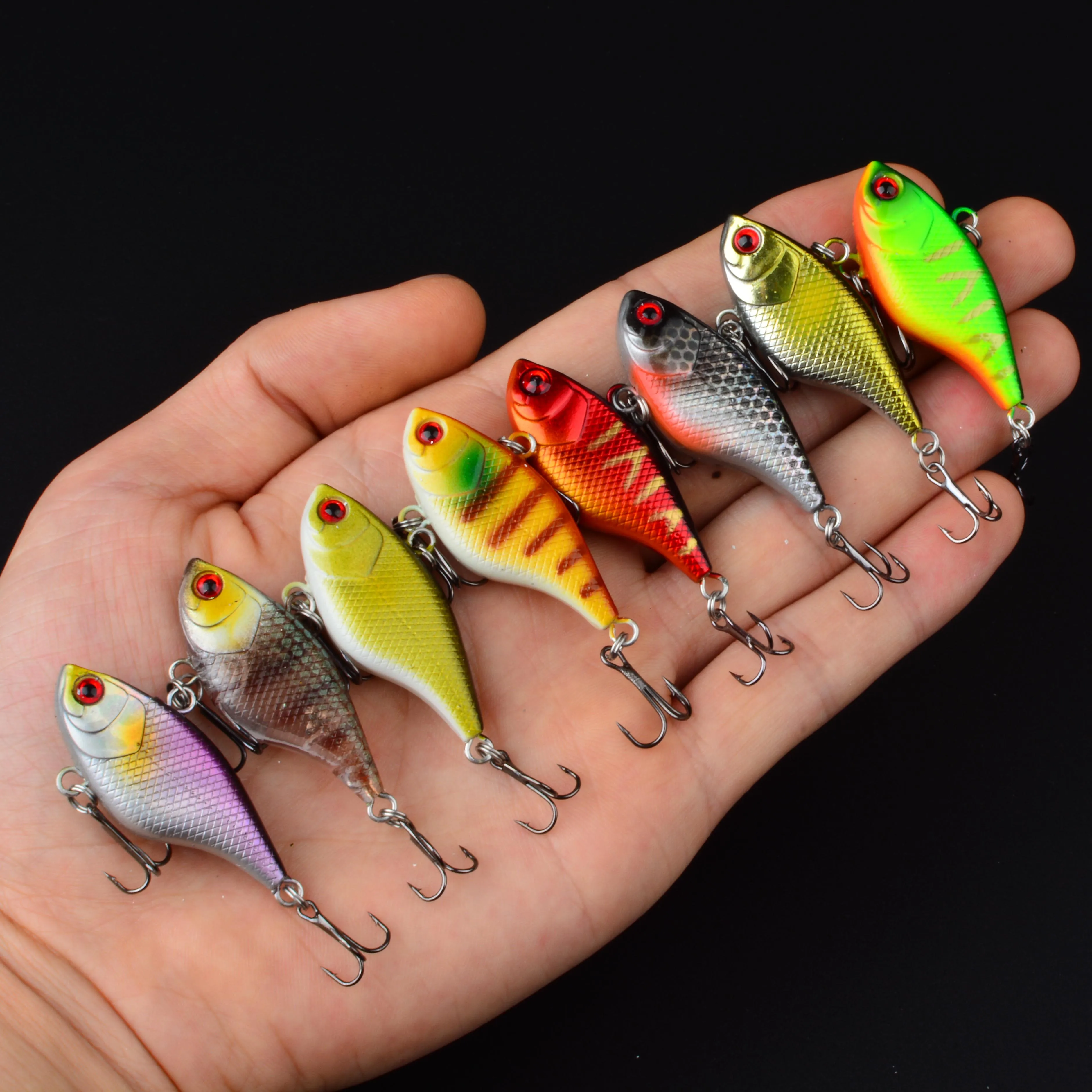 Señuelo Vib de pesca hundido de invierno, señuelo duro de hielo, Mini Wobblers, Crankbait, señuelo de pesca de mar, 1 ud.
