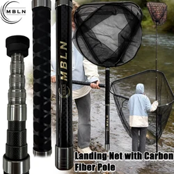 MBLN Red de aterrizaje carbono telescópica con cabezal amplio