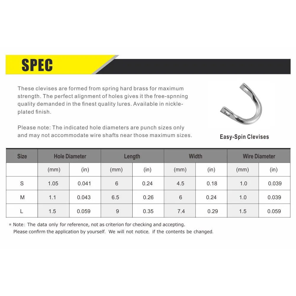 Countbass 100 Uds. Horquillas de fácil giro de acero inoxidable DIY spinnerbatis spinner Señuelos de pesca accesorios horquilla aparejos artesanales - imagen 4