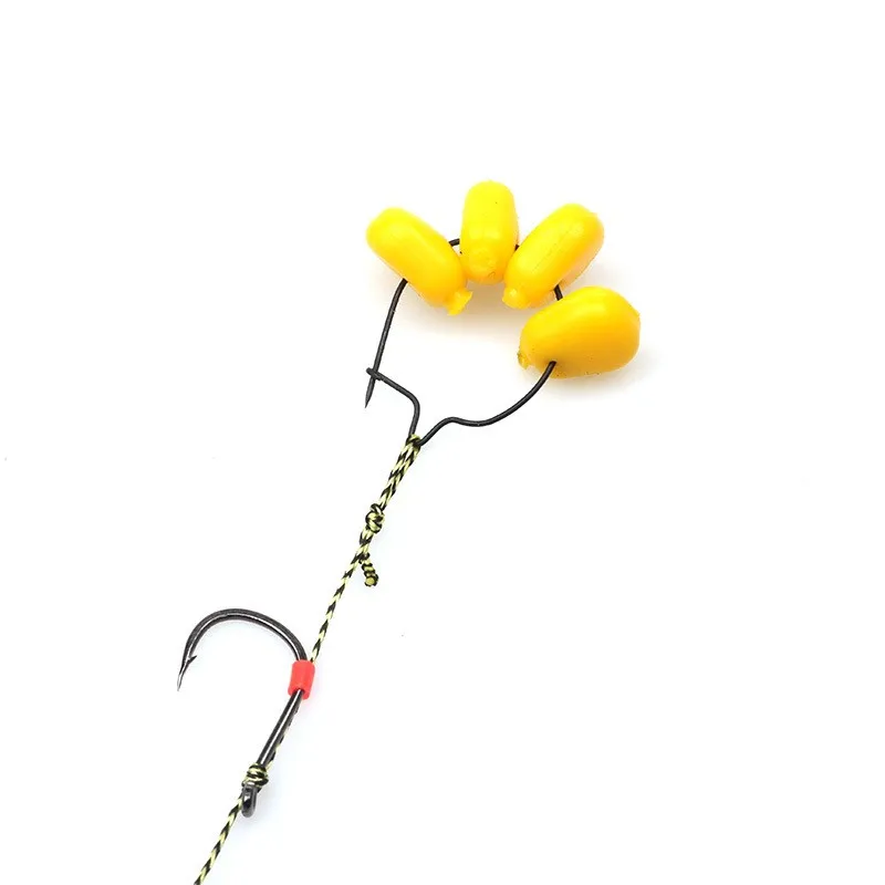 Ganchos de anillo de cebo para pesca de carpa, gancho de señuelo vivo, aparejo de pelo Chod, 20/40 piezas - imagen 4