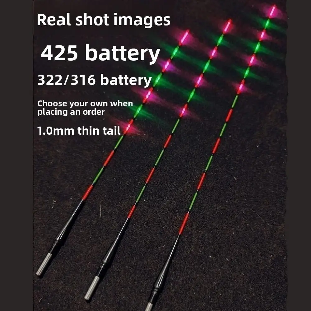 Flotador inteligente de pesca LED de doble cara, boya electrónica ultra sensible superbrillante, inducción luminosa