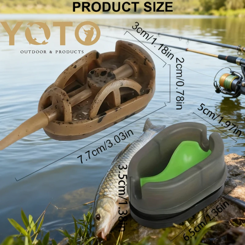 YOTO Alimentador de método para carpa ajustable con molde - imagen 2