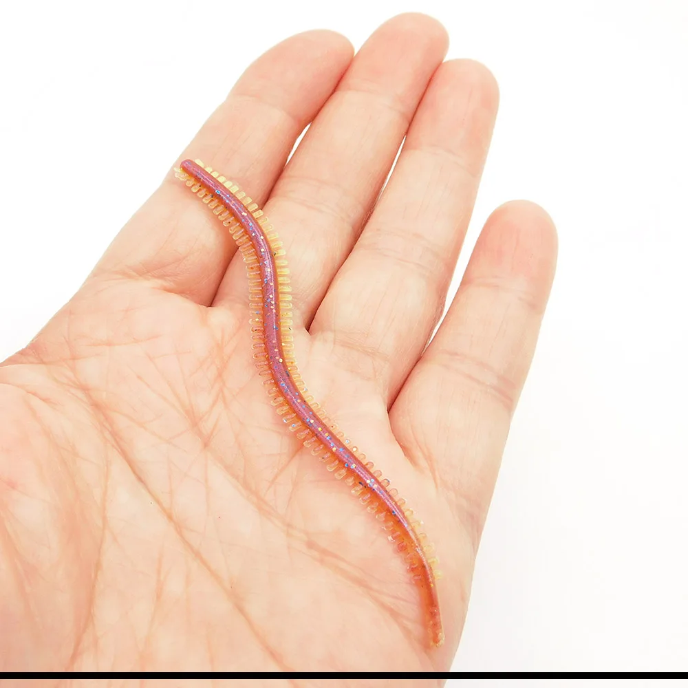 KESFISHING-señuelo de pesca gusano Scolopendra, 95mm, pesca en agua salada, cebo de silicona, río marino, para lubina, trucha - imagen 3