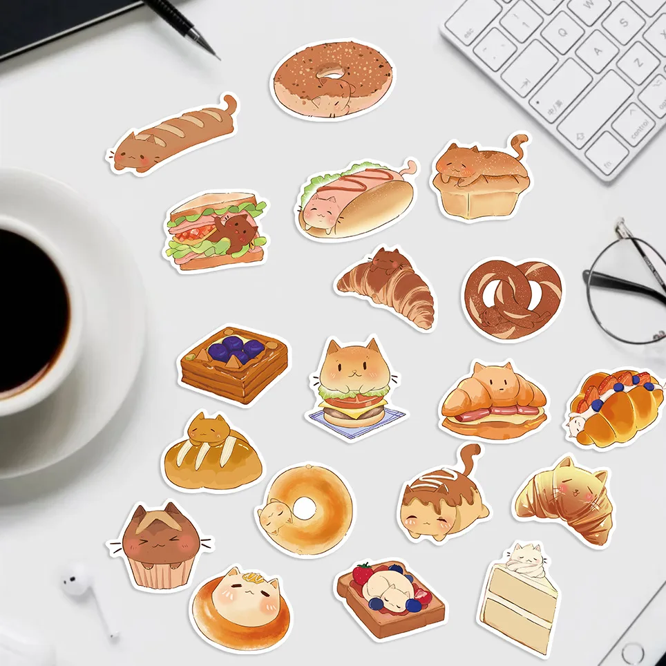 Pegatinas Impermeables de Gatos – Dibujos Animados para Personalizar - imagen 4