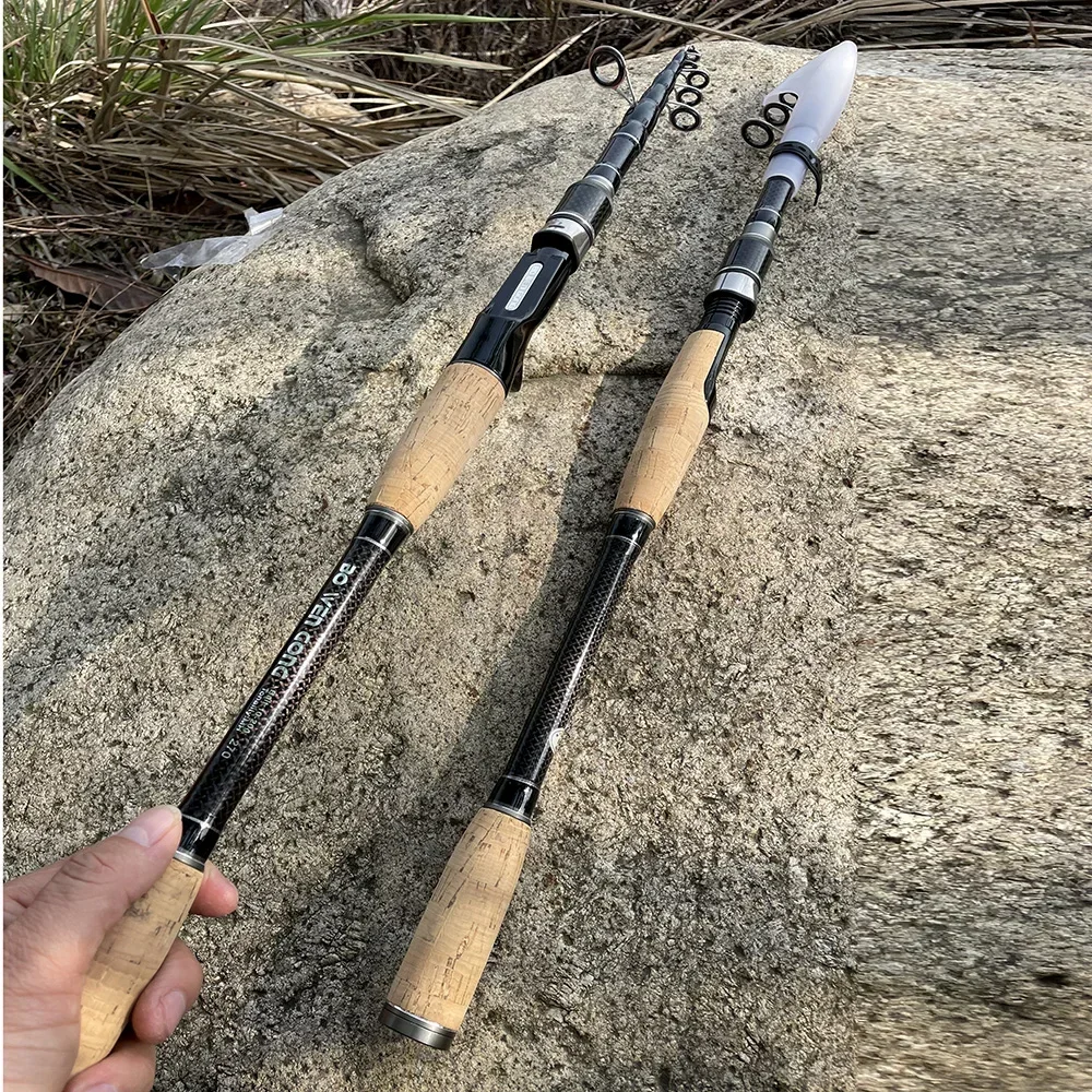 Ghotda-caña de pescar superligera y dura, cebo de fundición/SpinningRod de 1,8-3,0 m, 10-20g, mango de madera, pesca profesional en barco - imagen 5