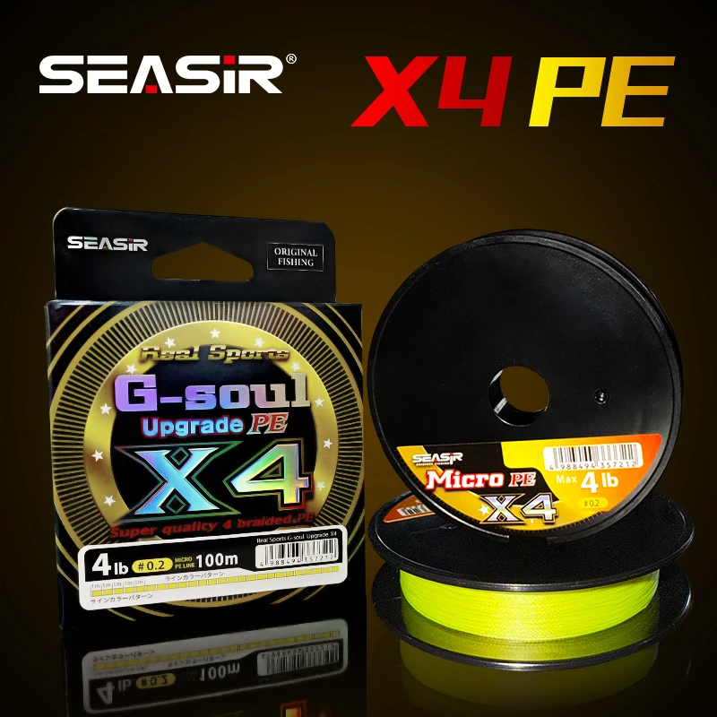 Seasir X4 Hilo de Pesca PE Trenzado Alta Resistencia Calidad Superior