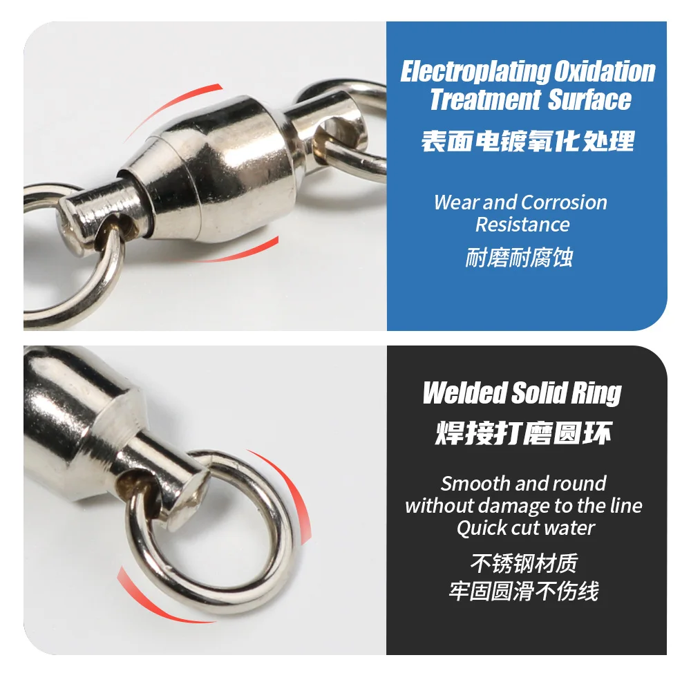 JIGGINGPRO rodamiento de bolas giratorios para accesorios de pesca artículos de pesca BB giratorio pesca en el mar - imagen 5