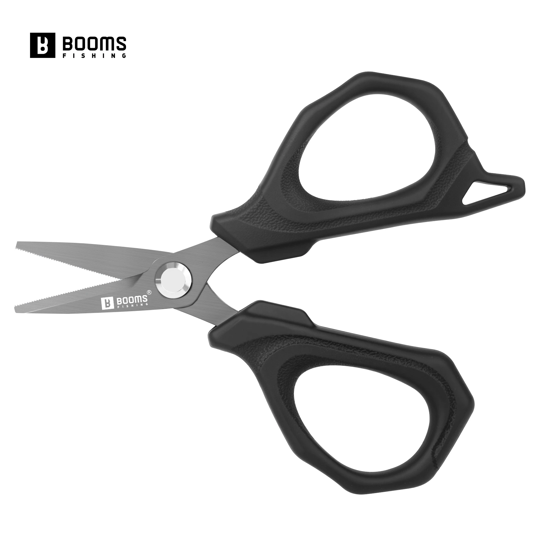 Tijeras de pesca Booms Fishing S07 – Acero inoxidable cuchilla dentada - imagen 2