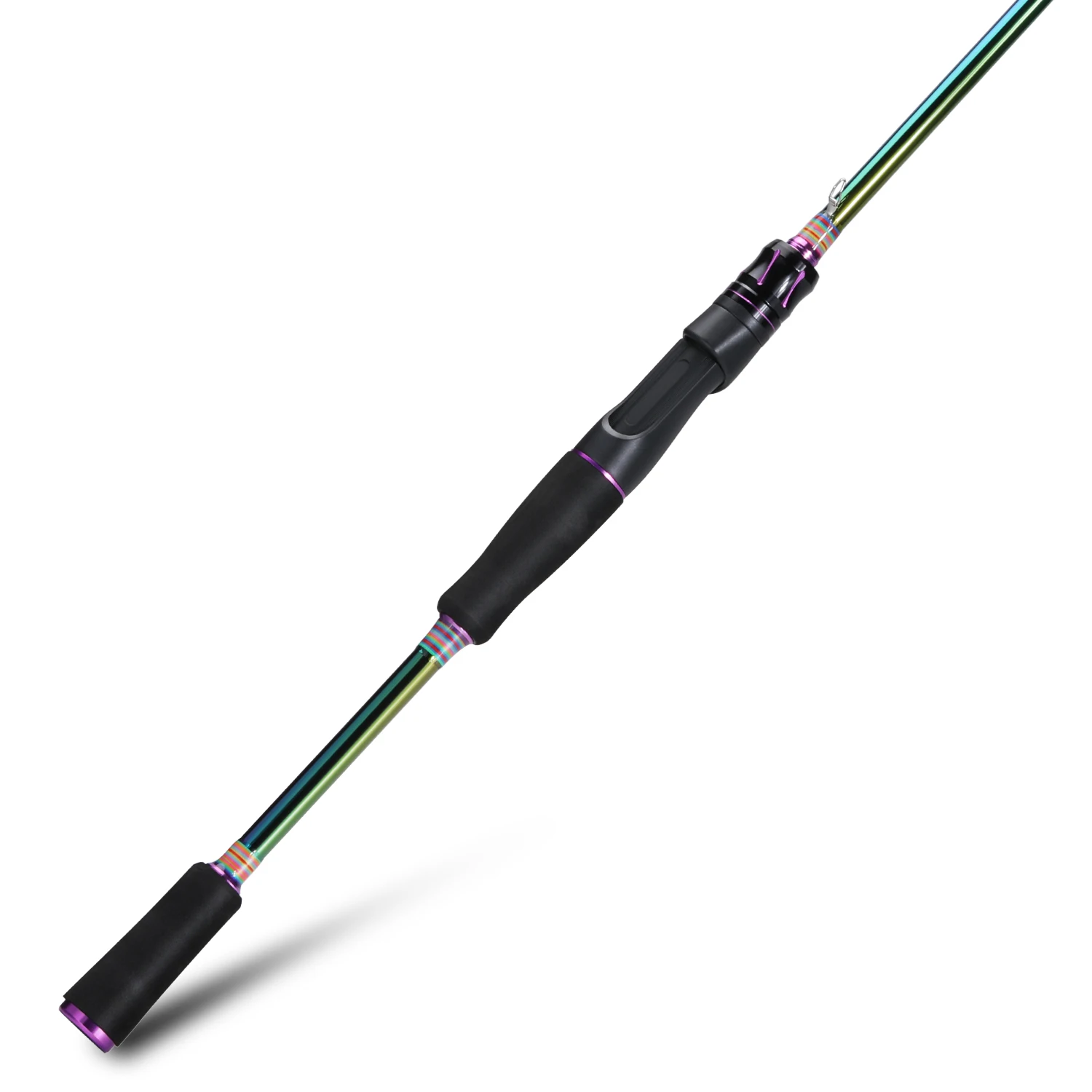 Caña de pescar giratoria Sougayilang 1,8/2,1 m 2 secciones caña de pescar con señuelo de fibra de carbono arrastre máximo 4kg Pesca de Lucio Pesca - imagen 2