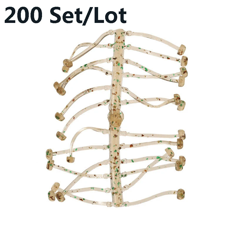 200 juegos de 4800 Uds. Accesorios de Pesca de carpa, tapones de cebo, insertos de Color claro, herramientas de aparejos de Pesca, venta al por mayor