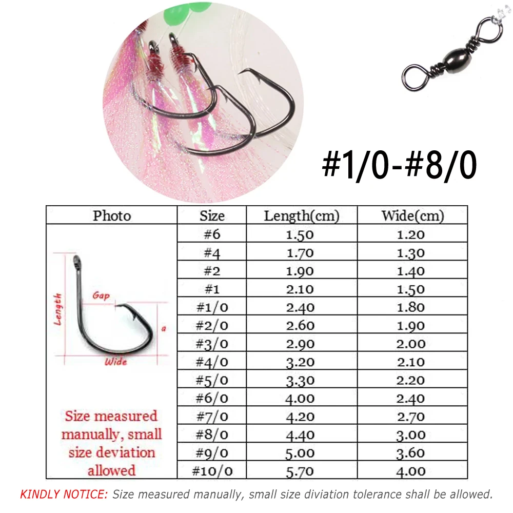 Wfireo, 10 paquetes de aparejos Sabiki para pesca en agua de mar, aparejos de pesca en el mar, aparejo intermitente cada uno con anzuelo de pesca 2/3, Kit de pesca, señuelo de pesca en el mar - imagen 3