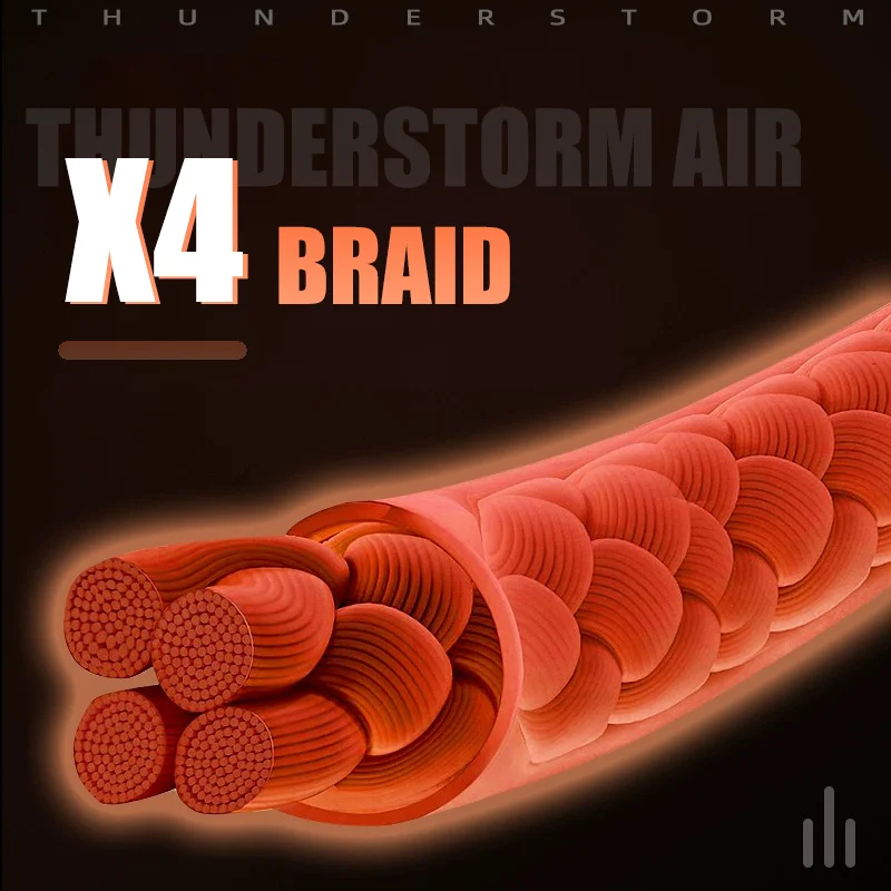24 LSP Thunderstorm Air 4X PE línea de Pesca trenzada 4 hebras 150M/50M línea multifilamento Linhas Pesca para corriente - imagen 4