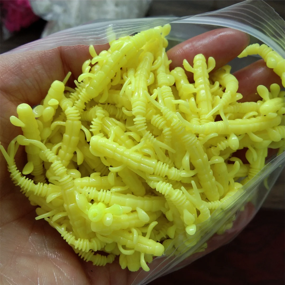 Señuelos blandos Swolfy – Gusanos TPR 4cm para trucha - imagen 4