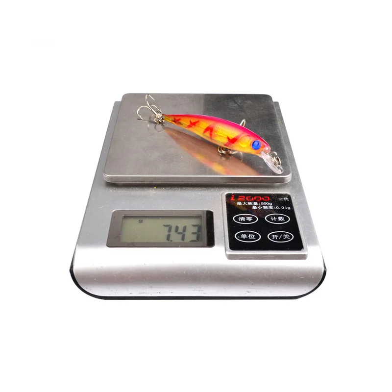 Señuelo de pesca Minnow con anzuelos triples, Wobblers, cebo duro, Swimbait, cebo de Lucio artificial, aparejos de pesca, 8,2 cm, 7,3G, 1 pieza - imagen 4