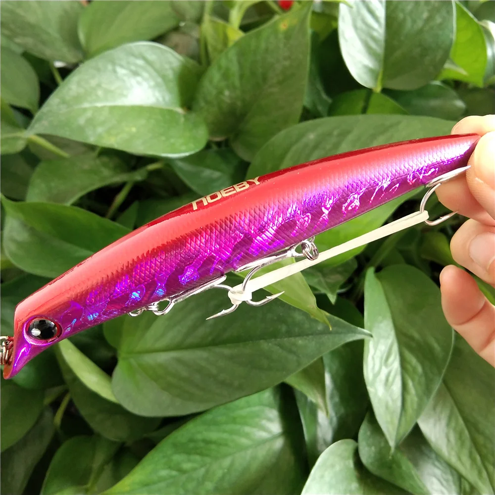 Noeby-Señuelos de Pesca flotantes, cebos duros artificiales para Lucio, 2 piezas, 12cm, 16g, Sasuke Lipless Minnow - imagen 3